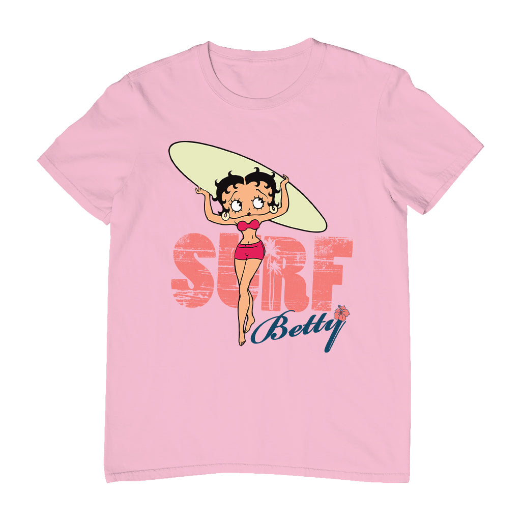 Betty Boop Surf Pale Green Board Men's T-Shirt