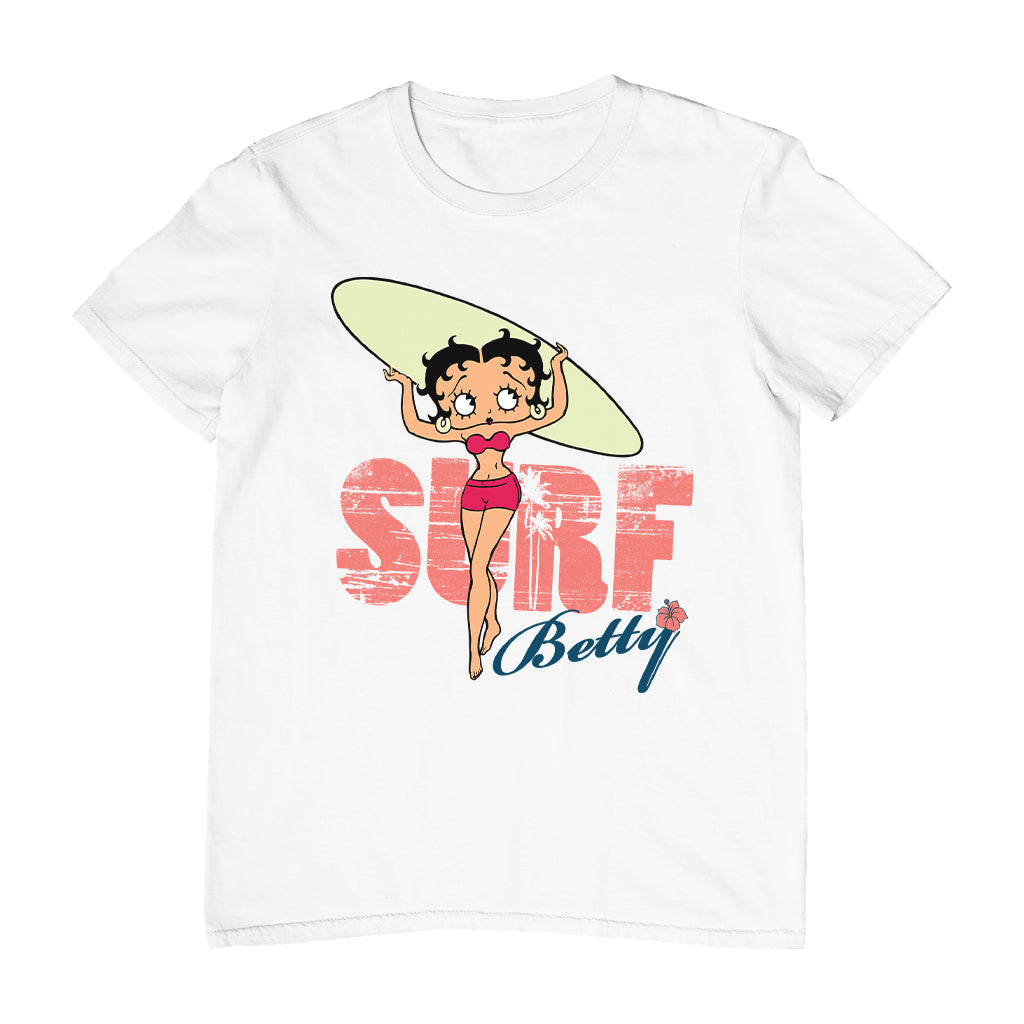 Betty Boop Surf Pale Green Board Men's T-Shirt