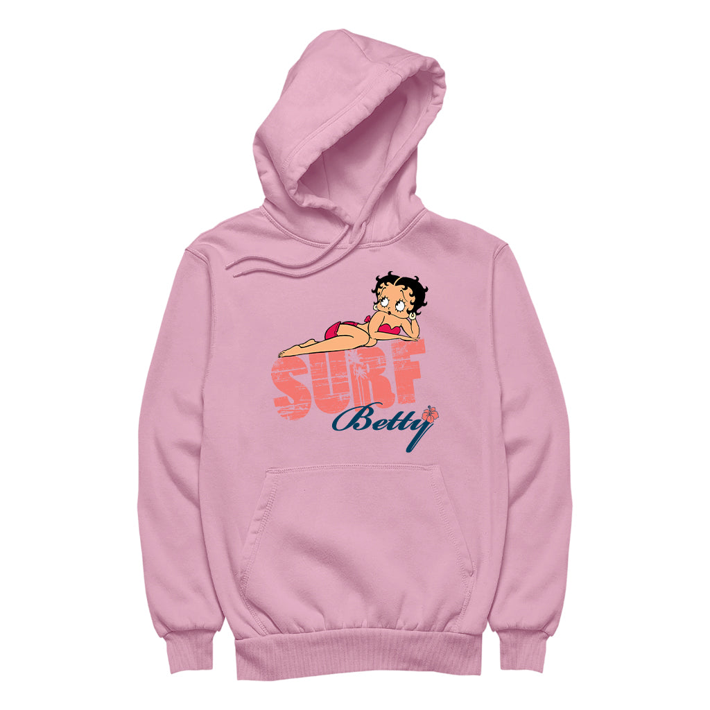 Betty Boop Surf Pin Up Men's Hooded Sweatshirt