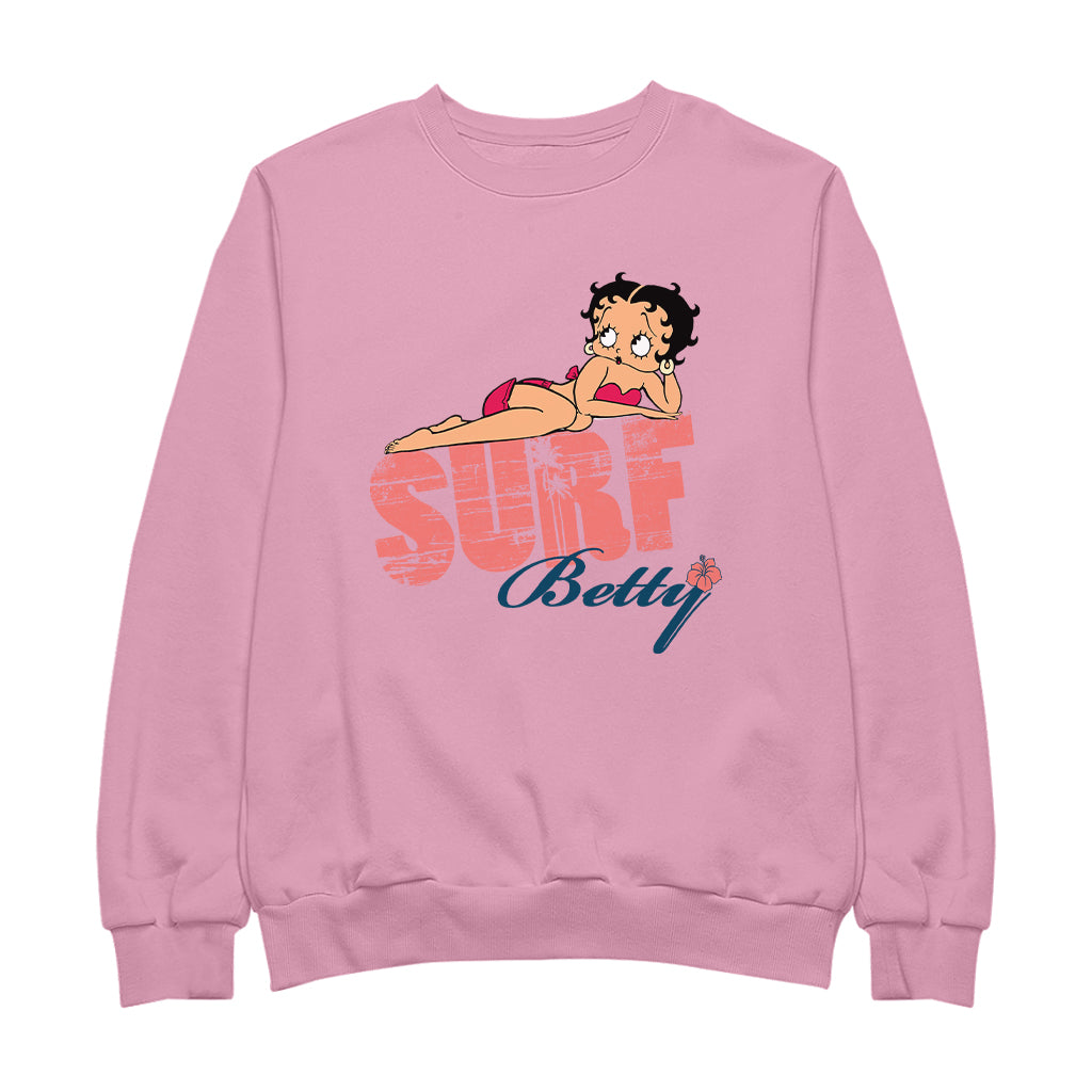 Betty Boop Surf Pin Up Men's Sweatshirt