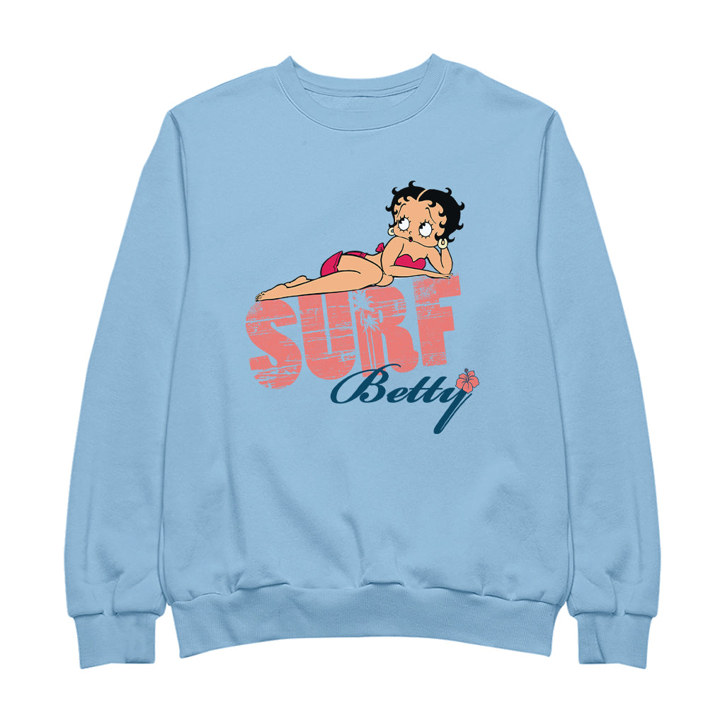 Betty Boop Surf Pin Up Men's Sweatshirt