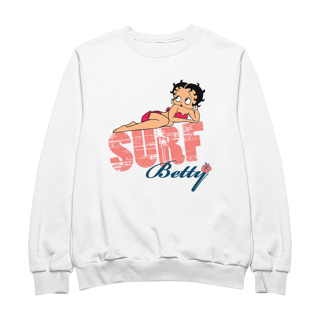Betty Boop Surf Pin Up Men's Sweatshirt