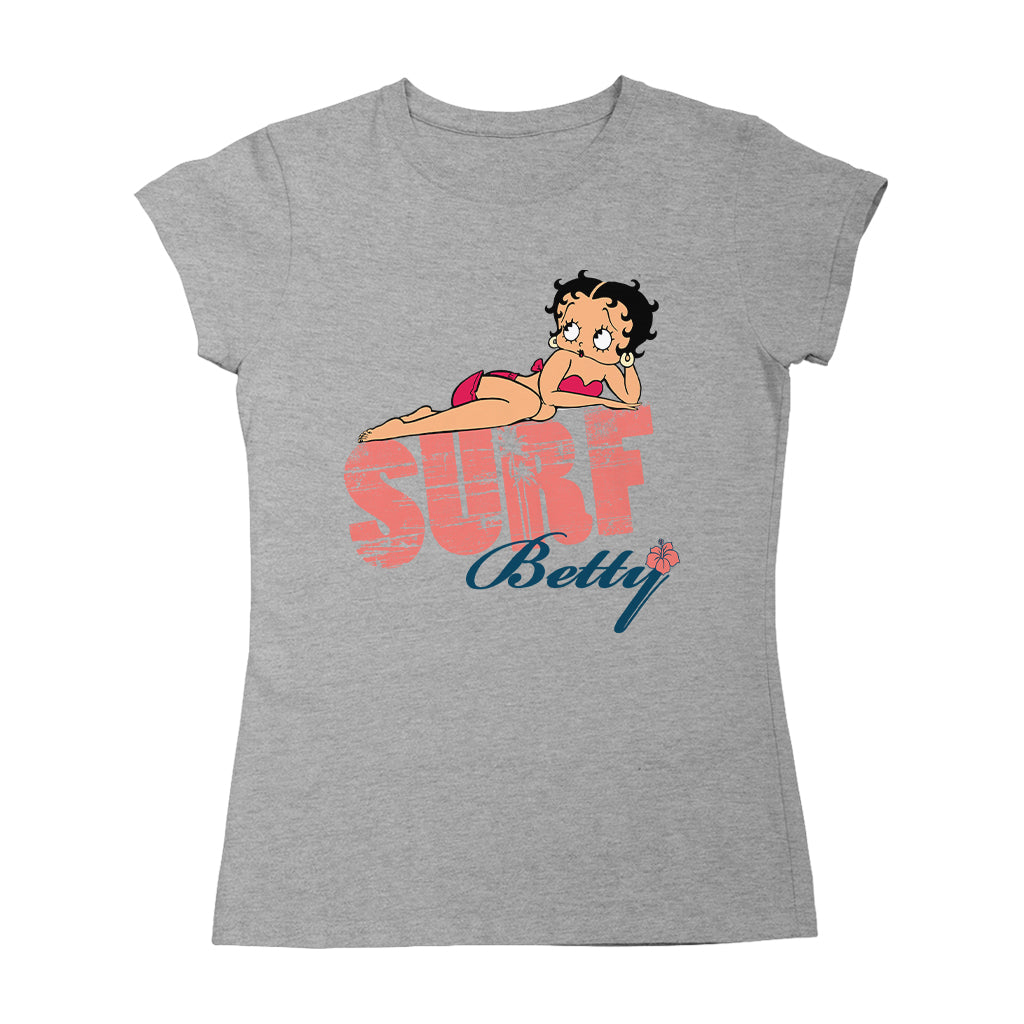 Betty Boop Surf Pin Up Women's T-Shirt