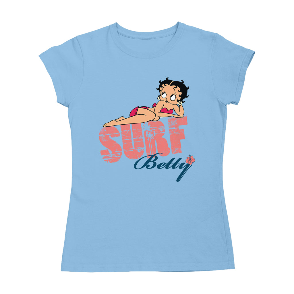 Betty Boop Surf Pin Up Women's T-Shirt
