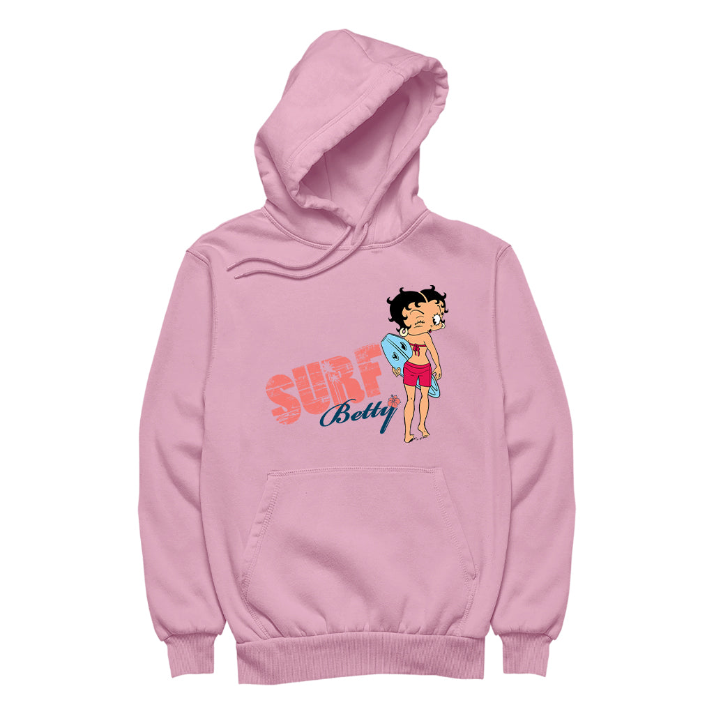 Betty Boop Surf Wink Women's Hooded Sweatshirt