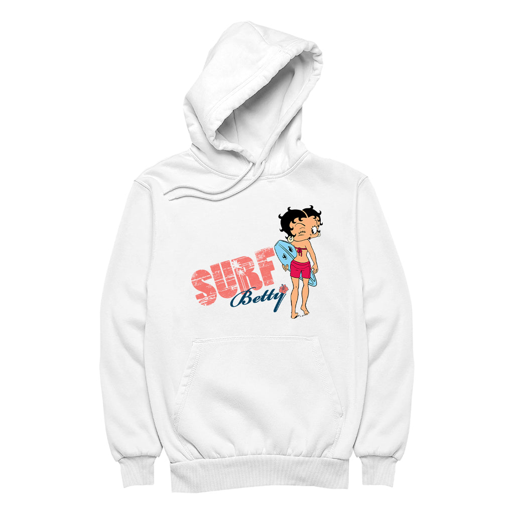 Betty Boop Surf Wink Women's Hooded Sweatshirt