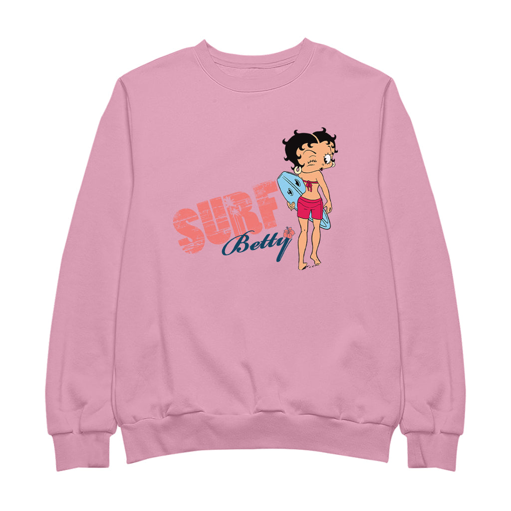 Betty Boop Surf Wink Women's Sweatshirt
