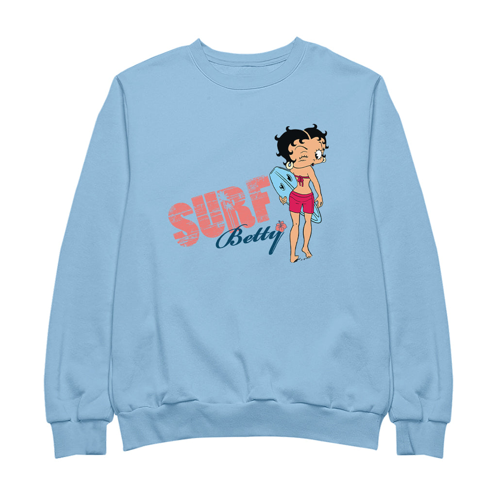 Betty Boop Surf Wink Women's Sweatshirt