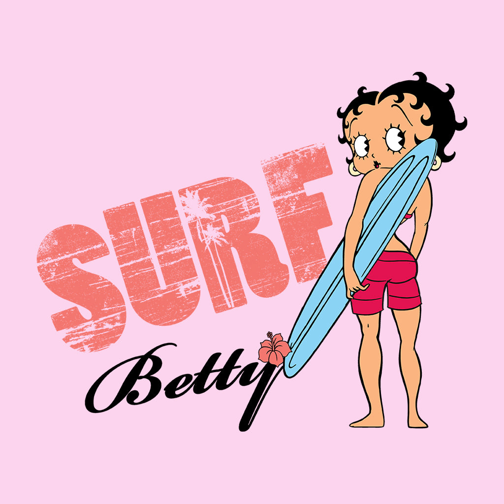 Betty Boop Surf Board Pose Women's Sweatshirt