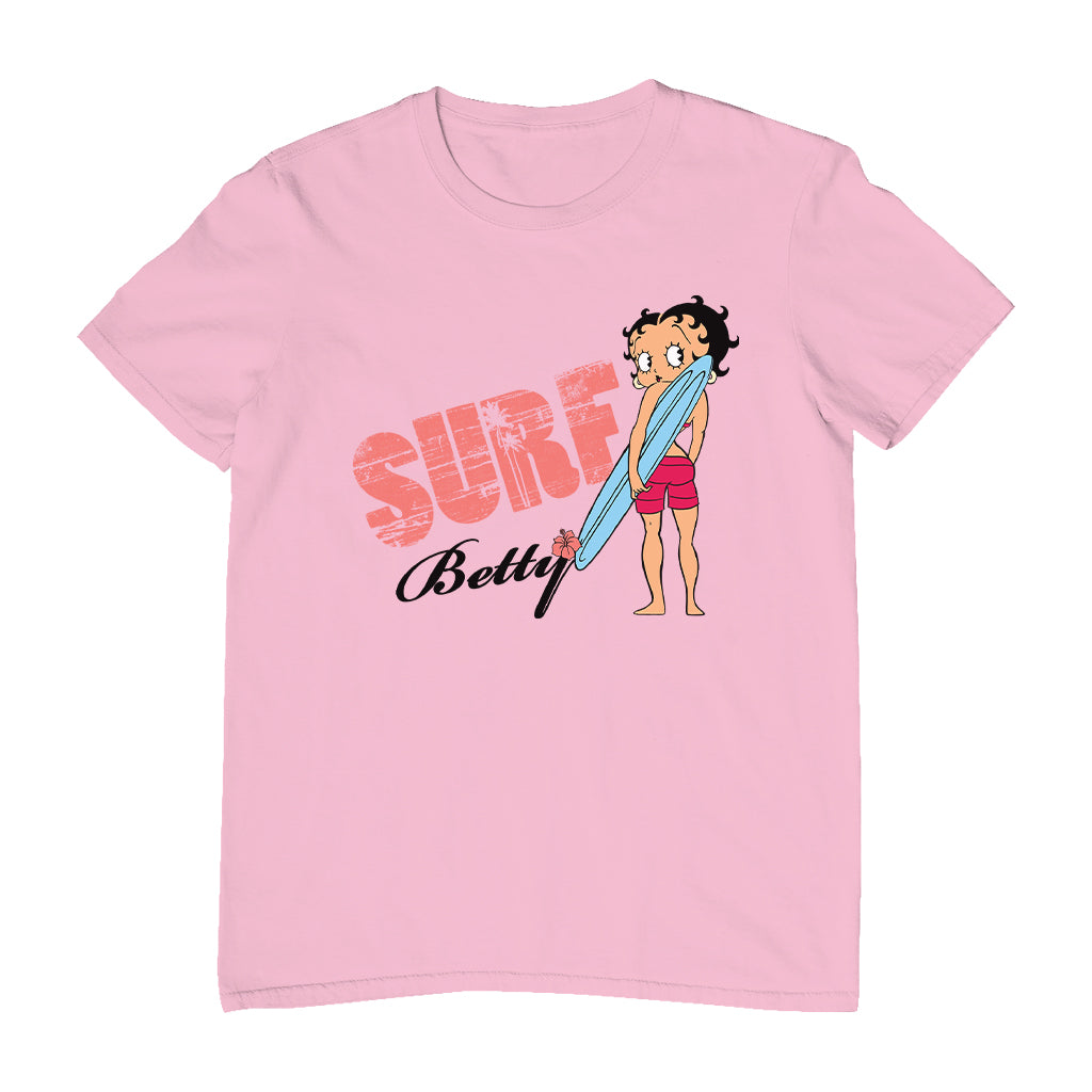 Betty Boop Surf Board Pose Men's T-Shirt