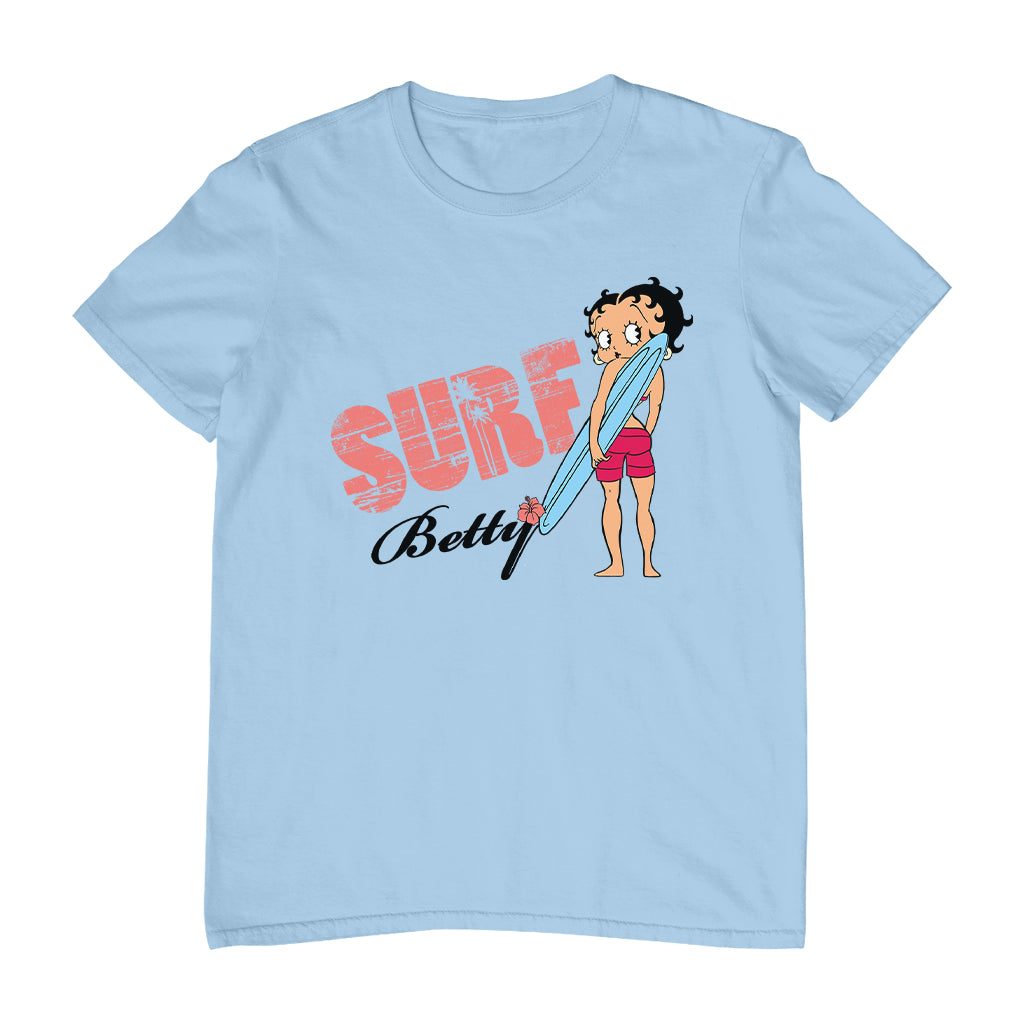Betty Boop Surf Board Pose Men's T-Shirt