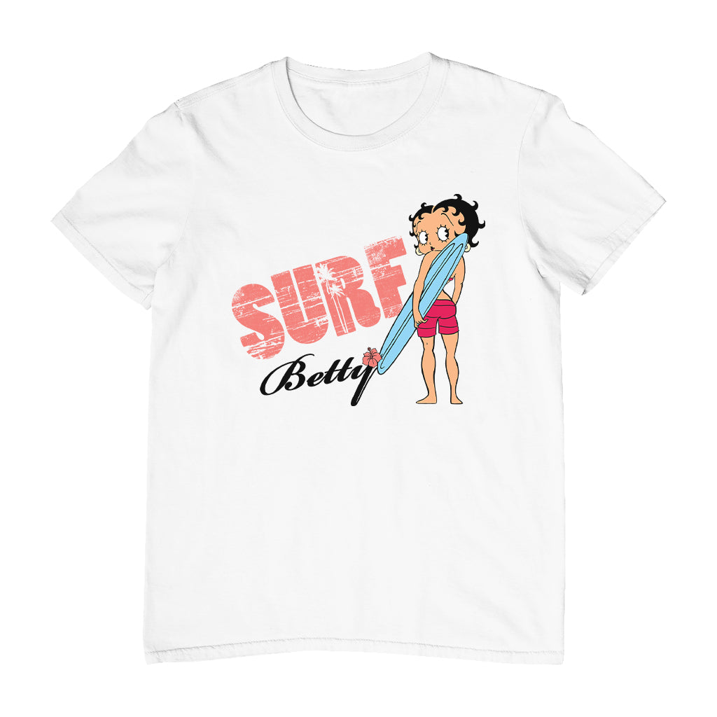 Betty Boop Surf Board Pose Men's T-Shirt
