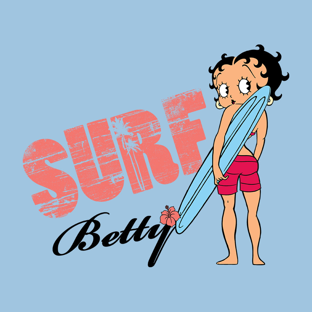 Betty Boop Surf Board Pose Women's Sweatshirt