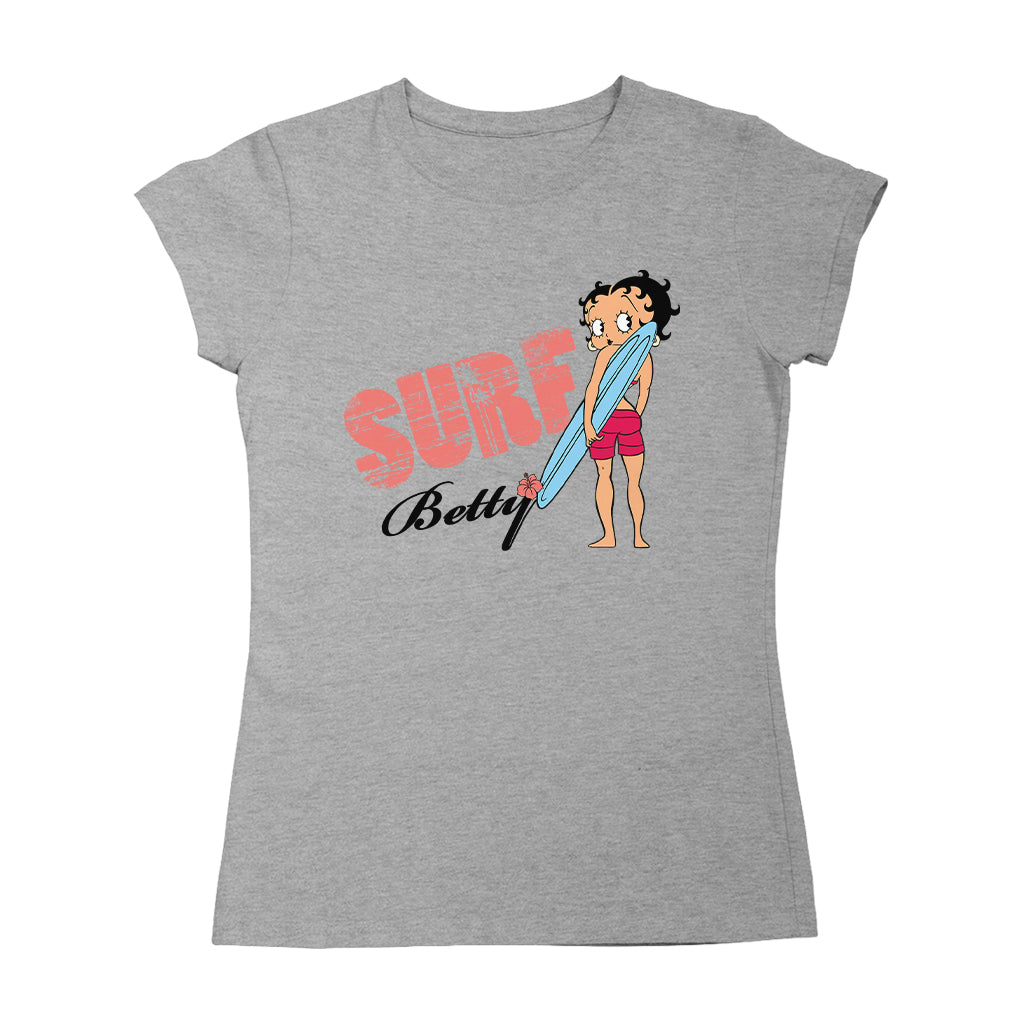 Betty Boop Surf Board Pose Women's T-Shirt