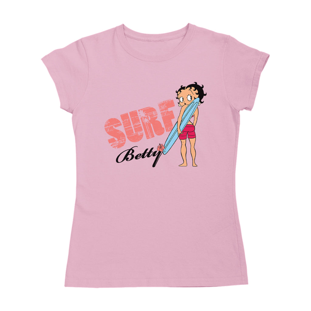Betty Boop Surf Board Pose Women's T-Shirt