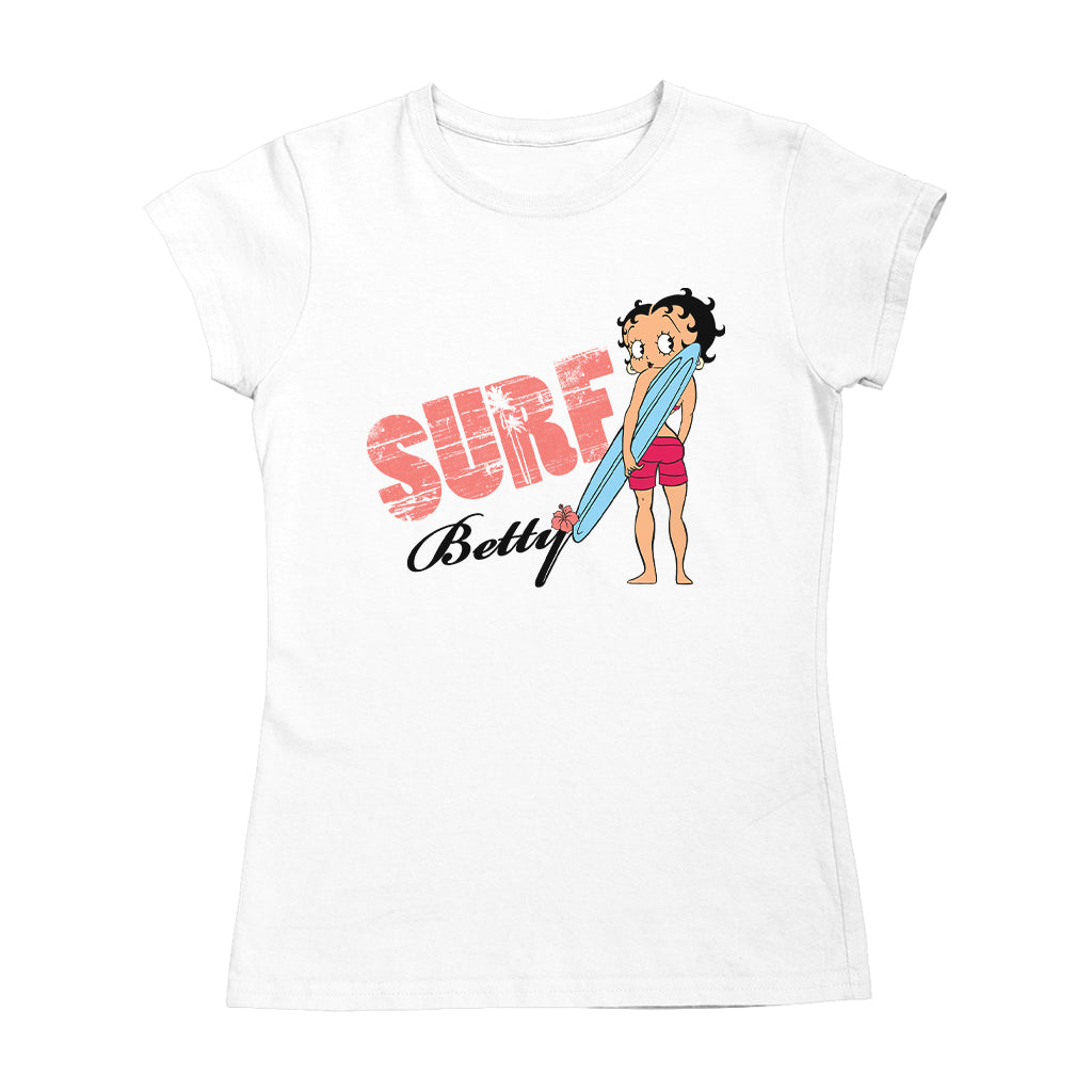 Betty Boop Surf Board Pose Women's T-Shirt