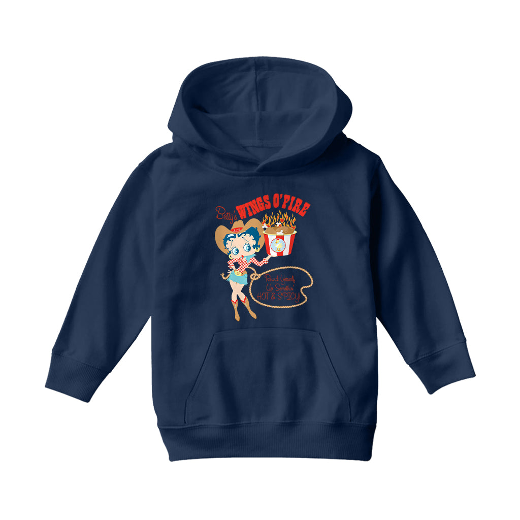 Betty Boop Hot & Spicy Kids Hooded Sweatshirt