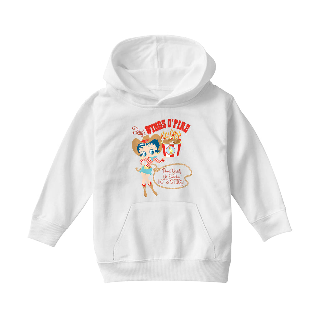 Betty Boop Hot & Spicy Kids Hooded Sweatshirt