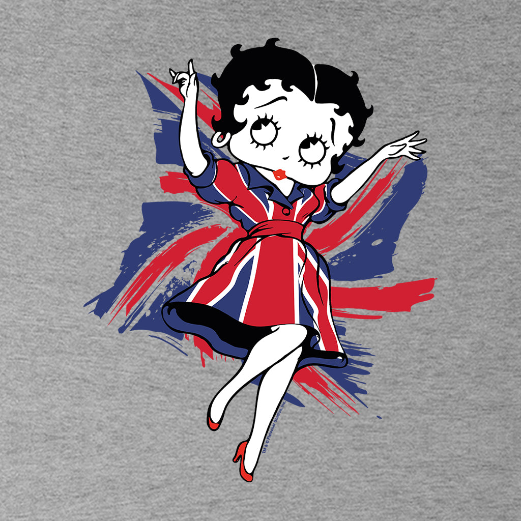 Betty Boop UK Union Flag Dress Kids Sweatshirt