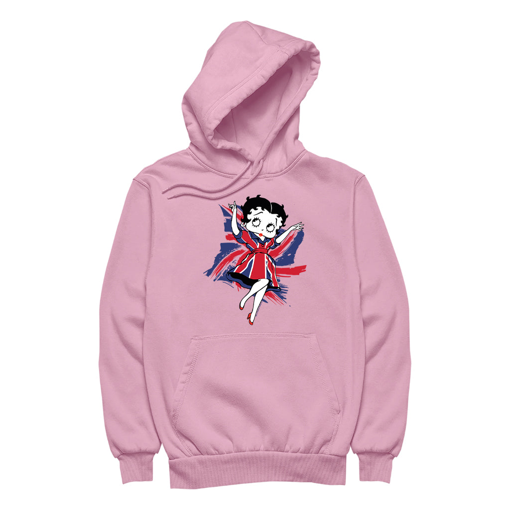 Betty Boop UK Union Flag Dress Men's Hooded Sweatshirt