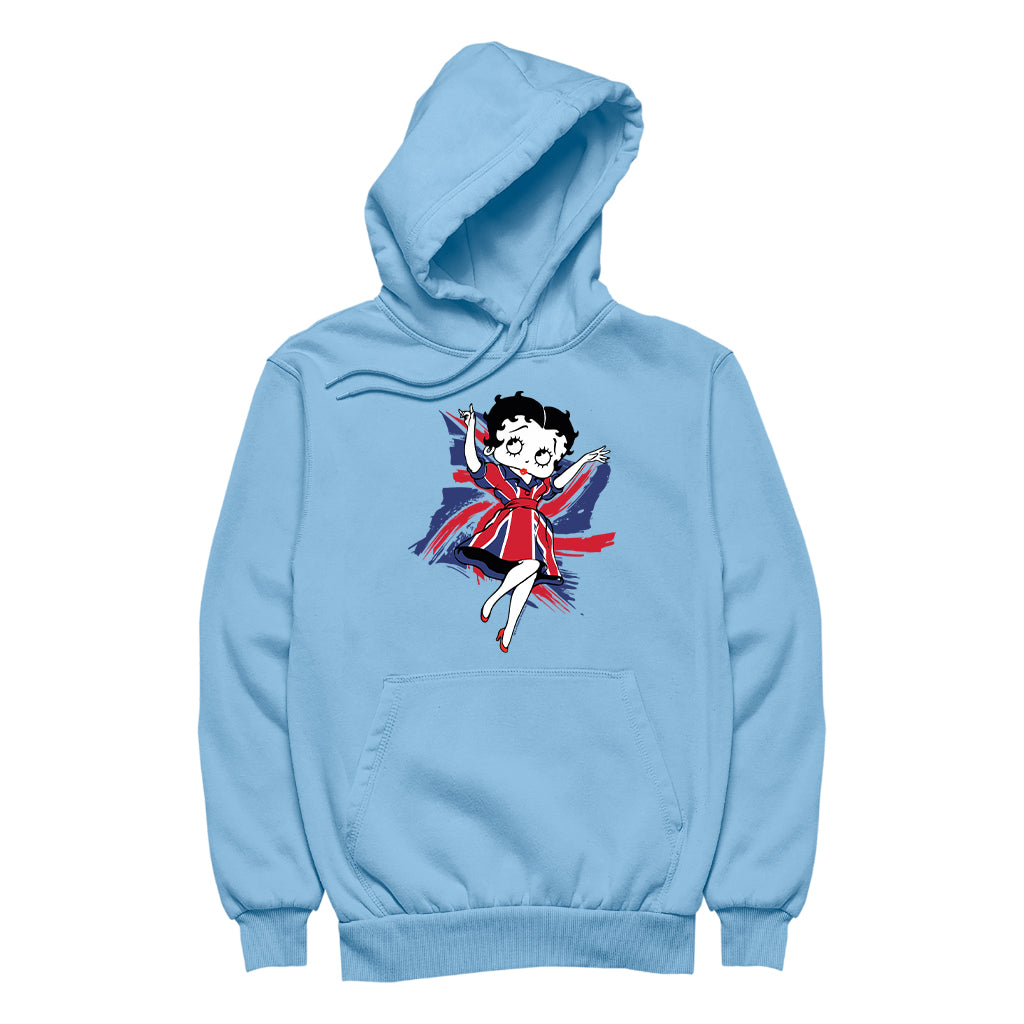 Betty Boop UK Union Flag Dress Men's Hooded Sweatshirt
