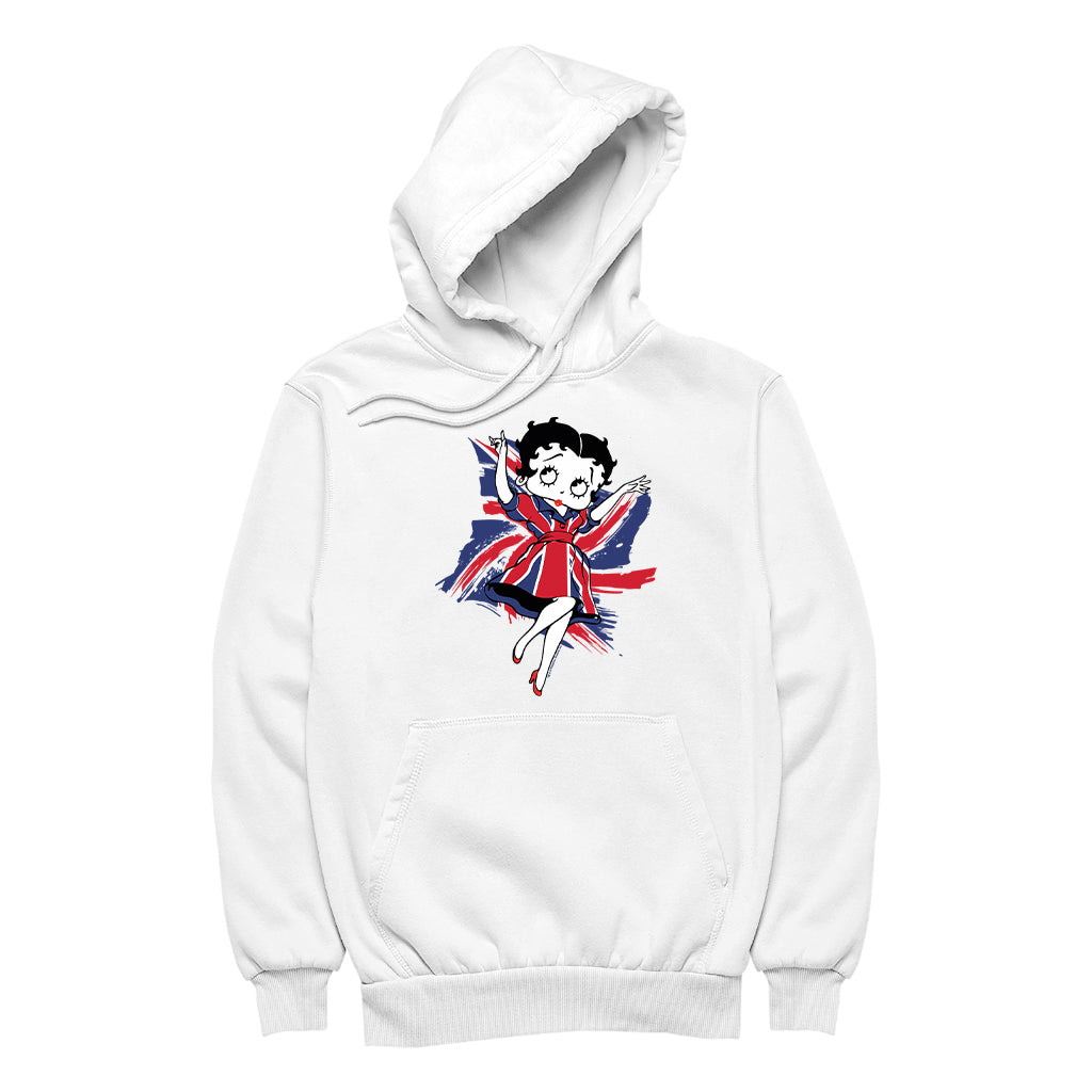 Betty Boop UK Union Flag Dress Women's Hooded Sweatshirt