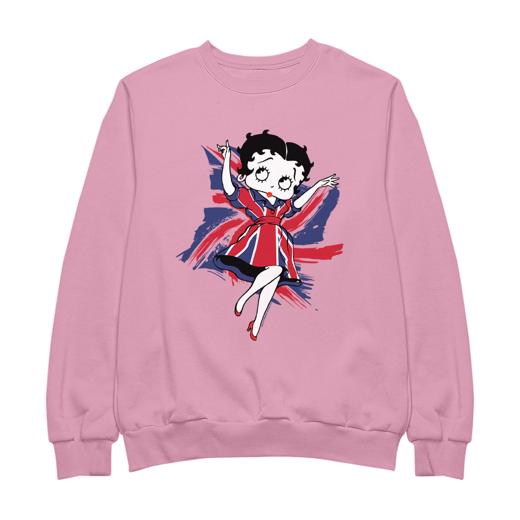 Betty Boop UK Union Flag Dress Women's Sweatshirt