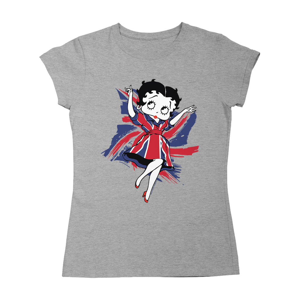 Betty Boop UK Union Flag Dress Women's T-Shirt