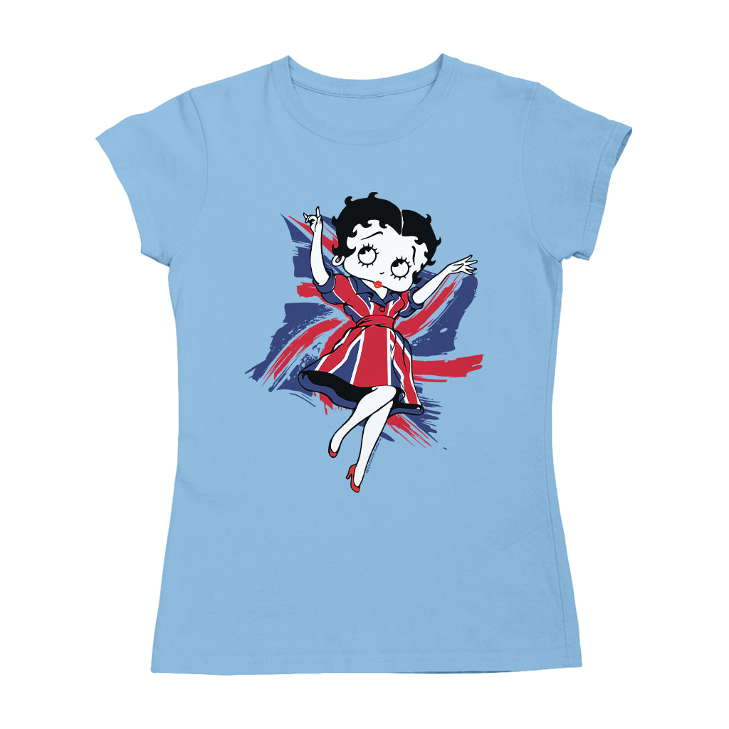 Betty Boop UK Union Flag Dress Women's T-Shirt