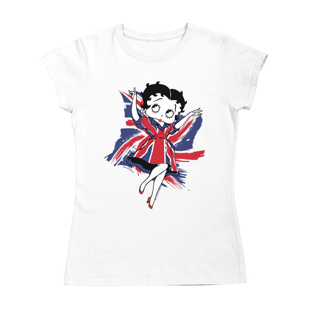 Betty Boop UK Union Flag Dress Women's T-Shirt