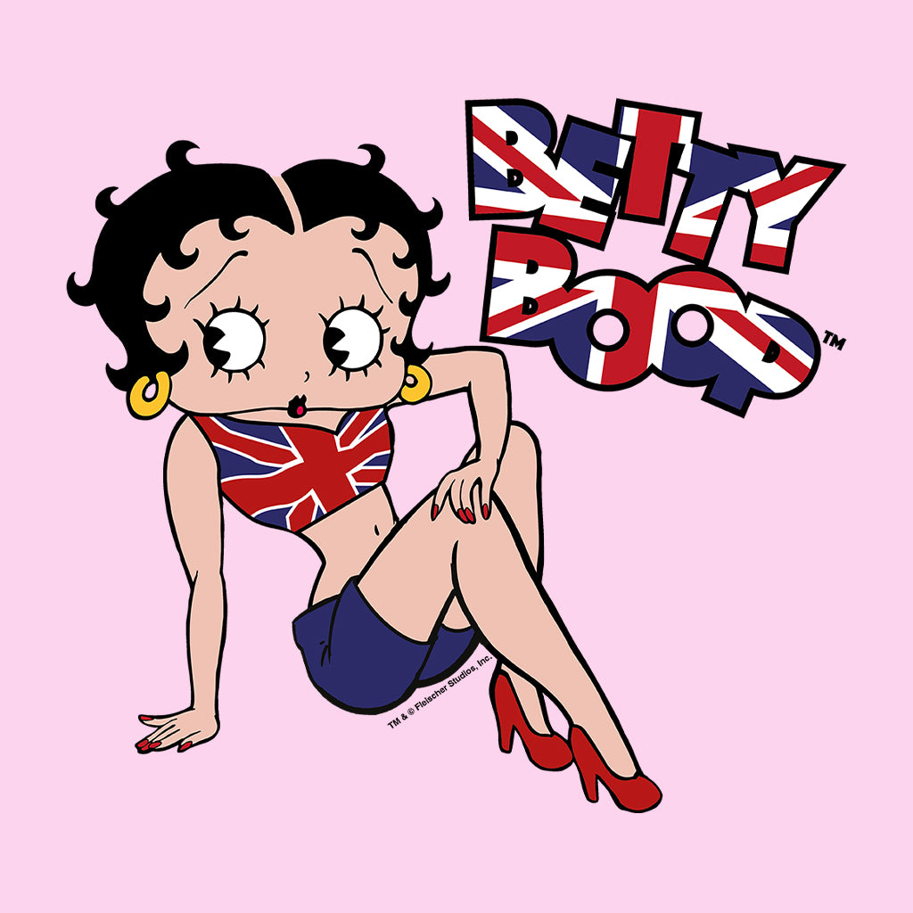 Betty Boop UK Union Jack Flag Clothing Kids Sweatshirt