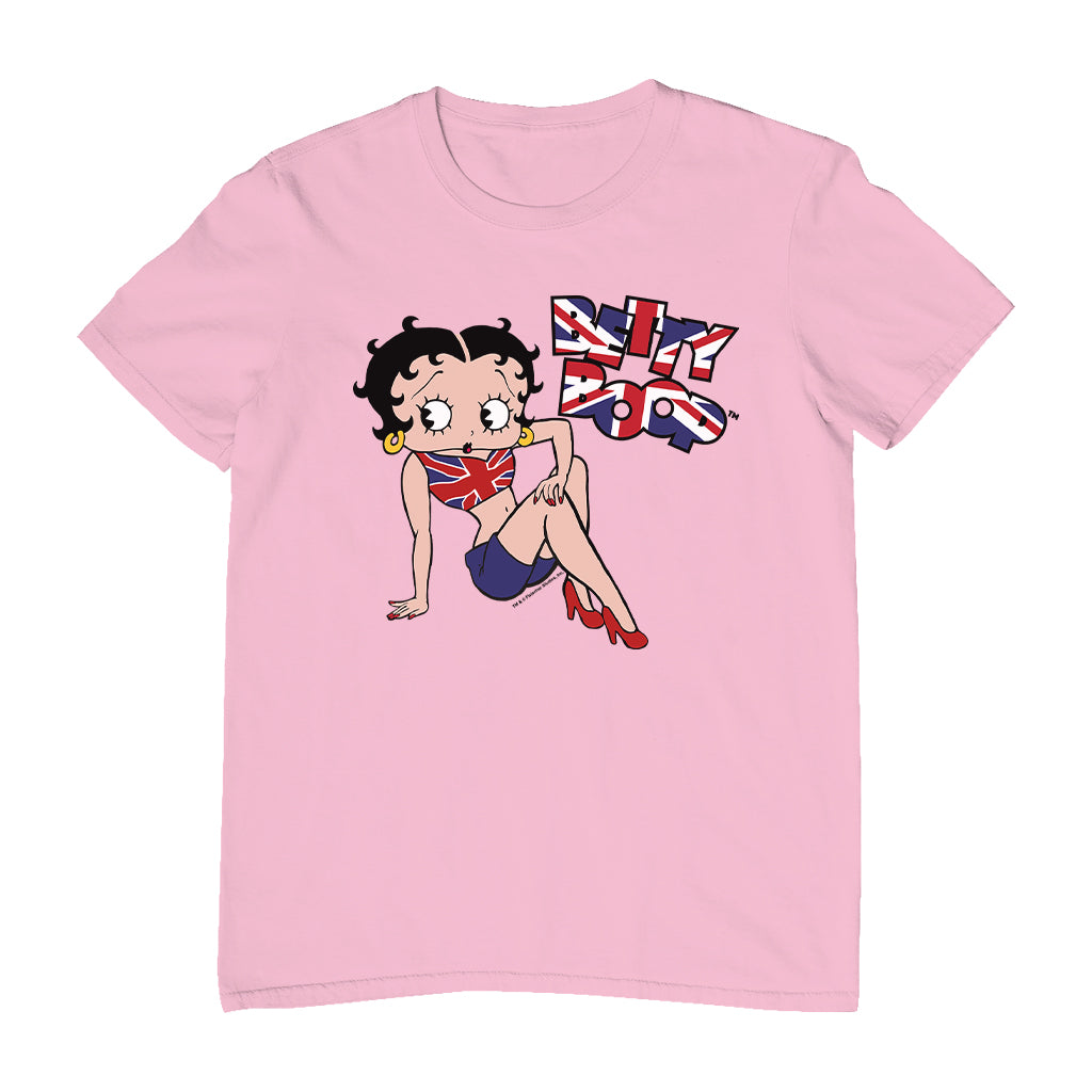 Betty Boop UK Union Jack Flag Clothing Men's T-Shirt