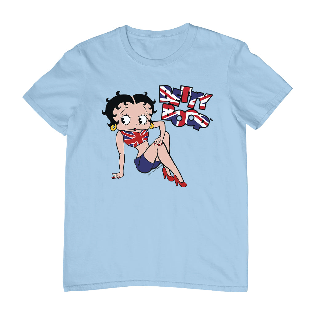 Betty Boop UK Union Jack Flag Clothing Men's T-Shirt