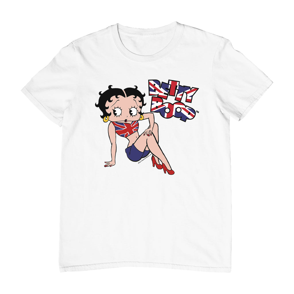 Betty Boop UK Union Jack Flag Clothing Men's T-Shirt