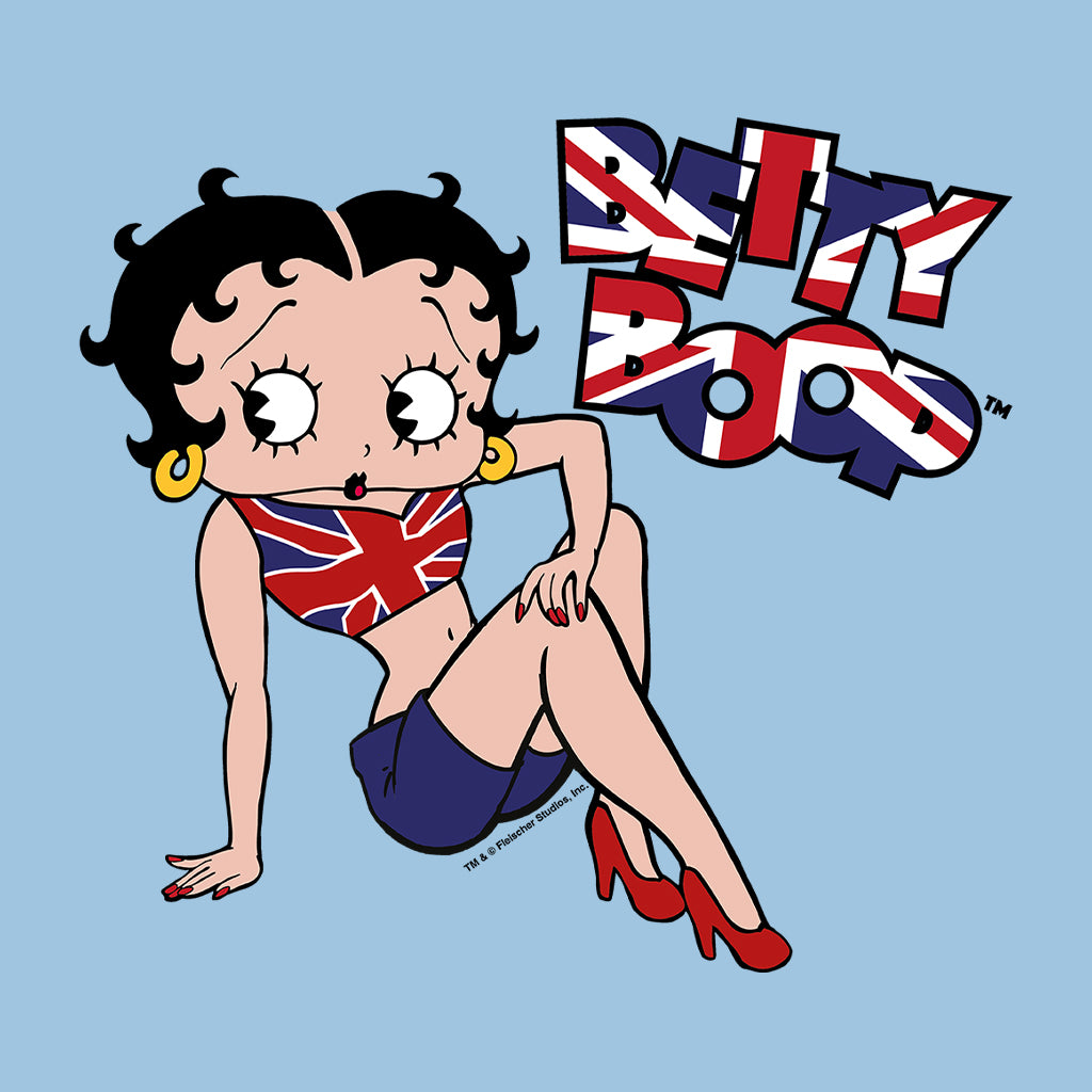 Betty Boop UK Union Jack Flag Clothing Kids Sweatshirt