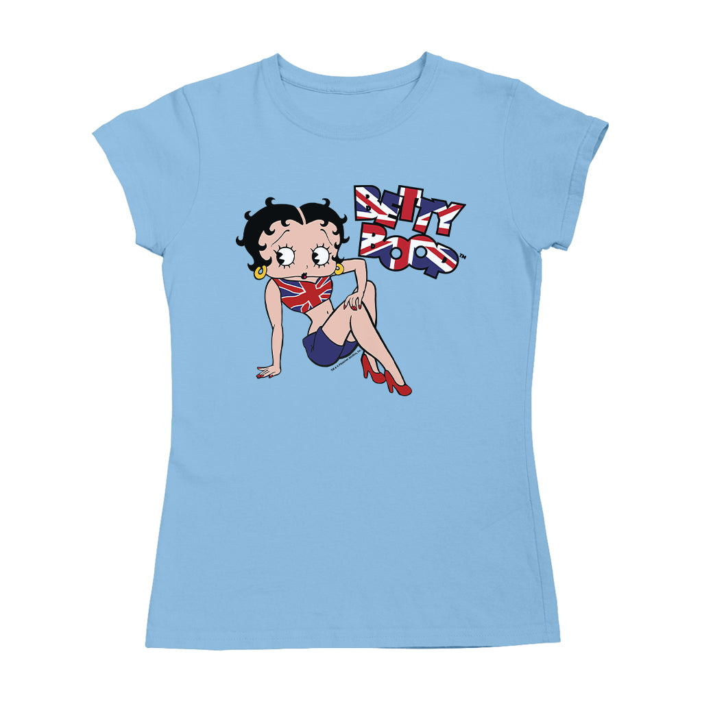 Betty Boop UK Union Jack Flag Clothing Women's T-Shirt
