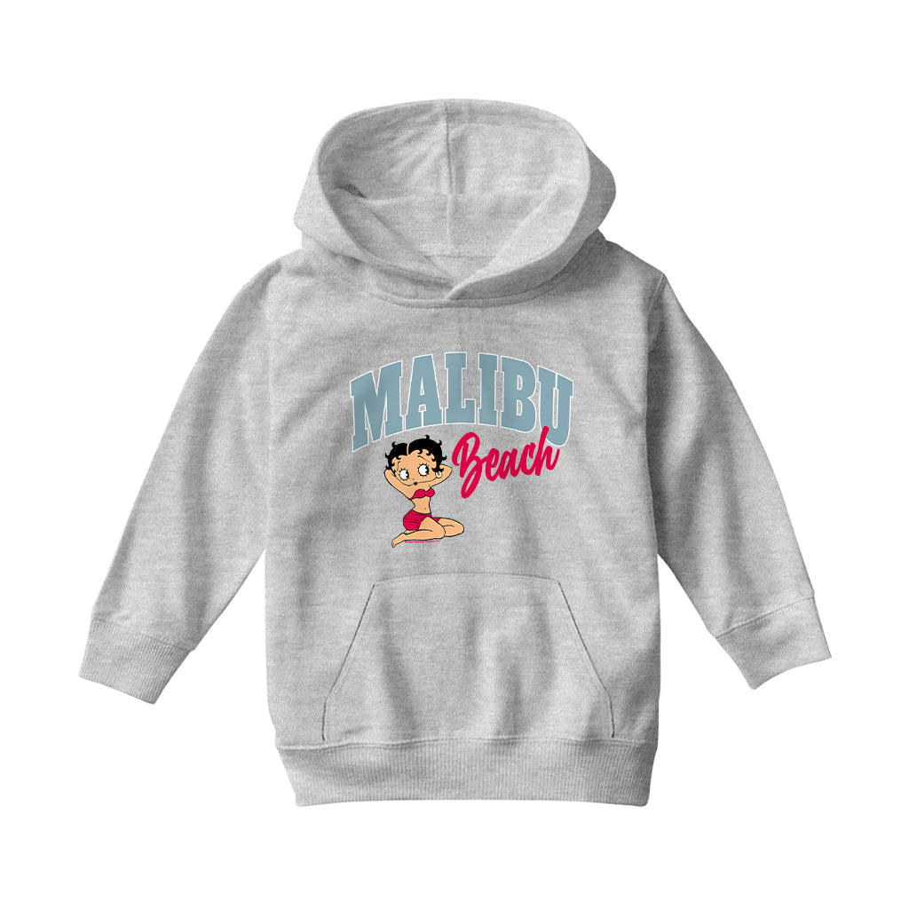 Betty Boop Malibu Beach Kids Hooded Sweatshirt