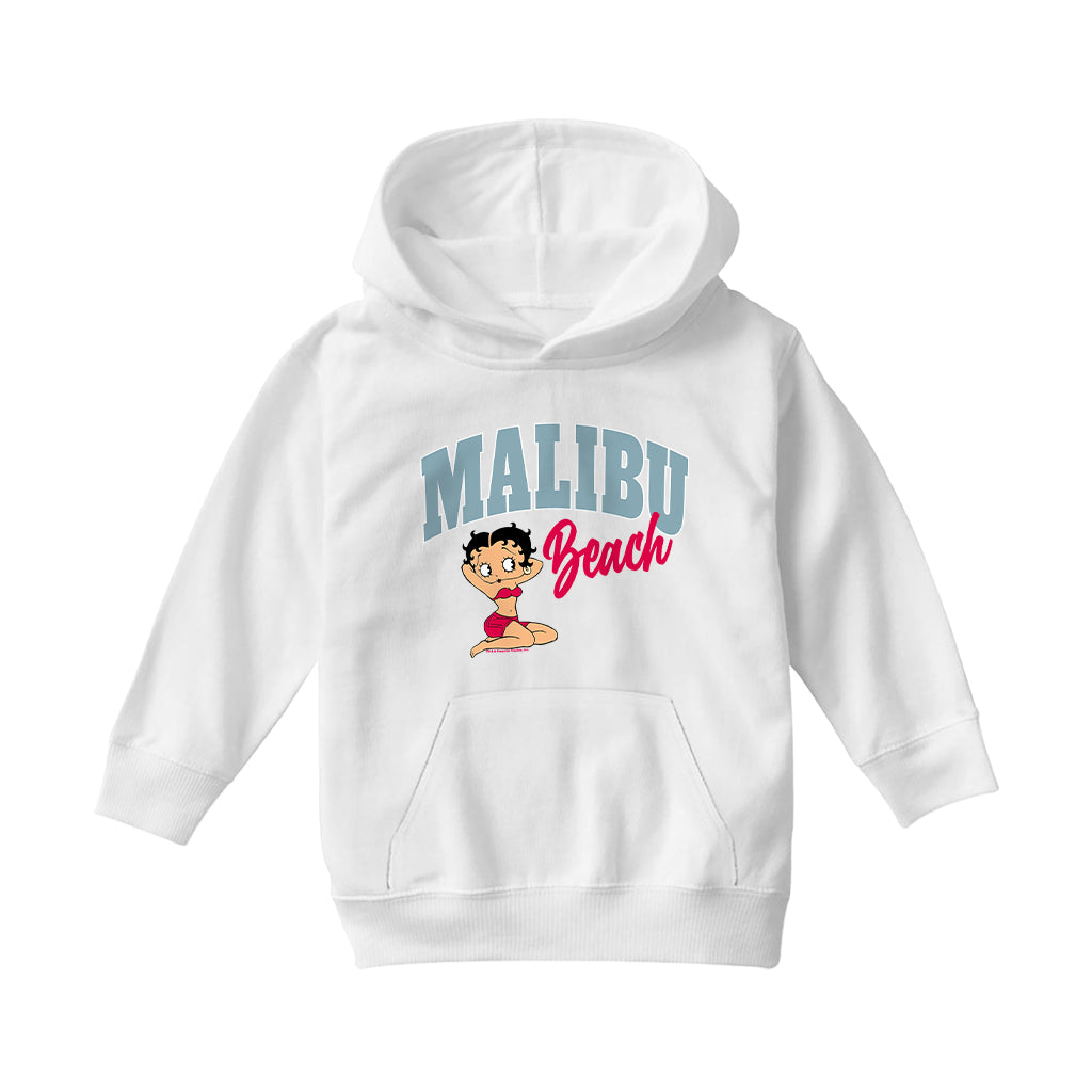 Betty Boop Malibu Beach Kids Hooded Sweatshirt