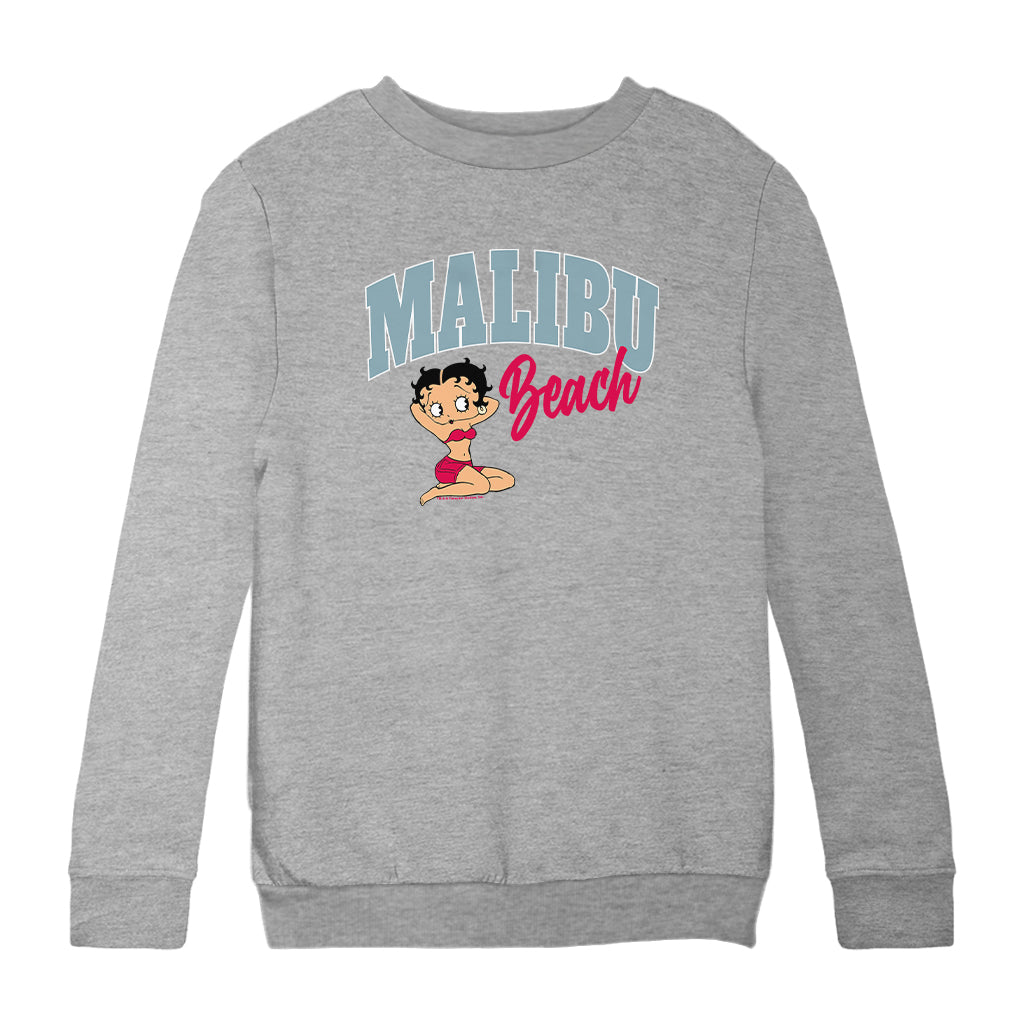 Betty Boop Malibu Beach Kids Sweatshirt