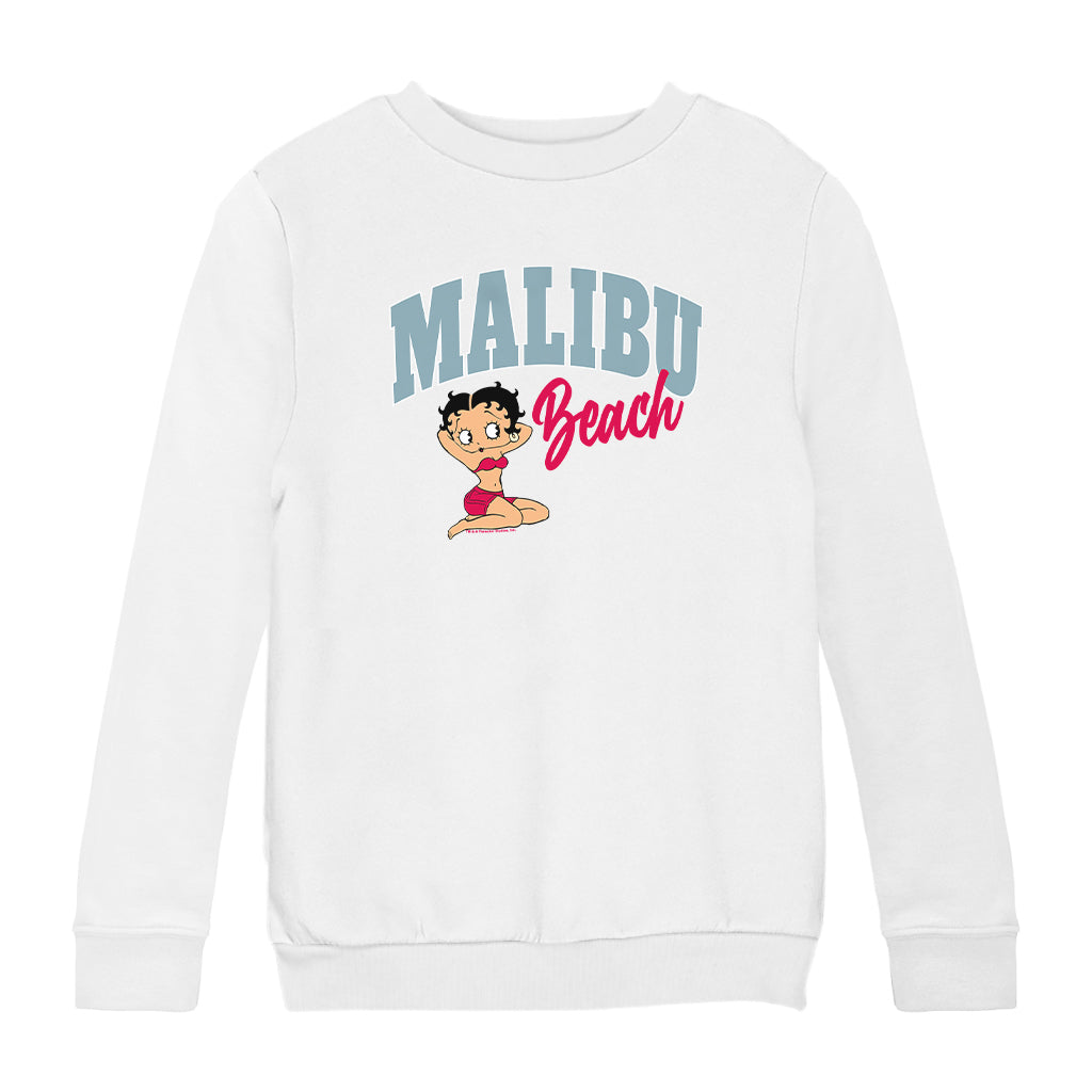 Betty Boop Malibu Beach Kids Sweatshirt