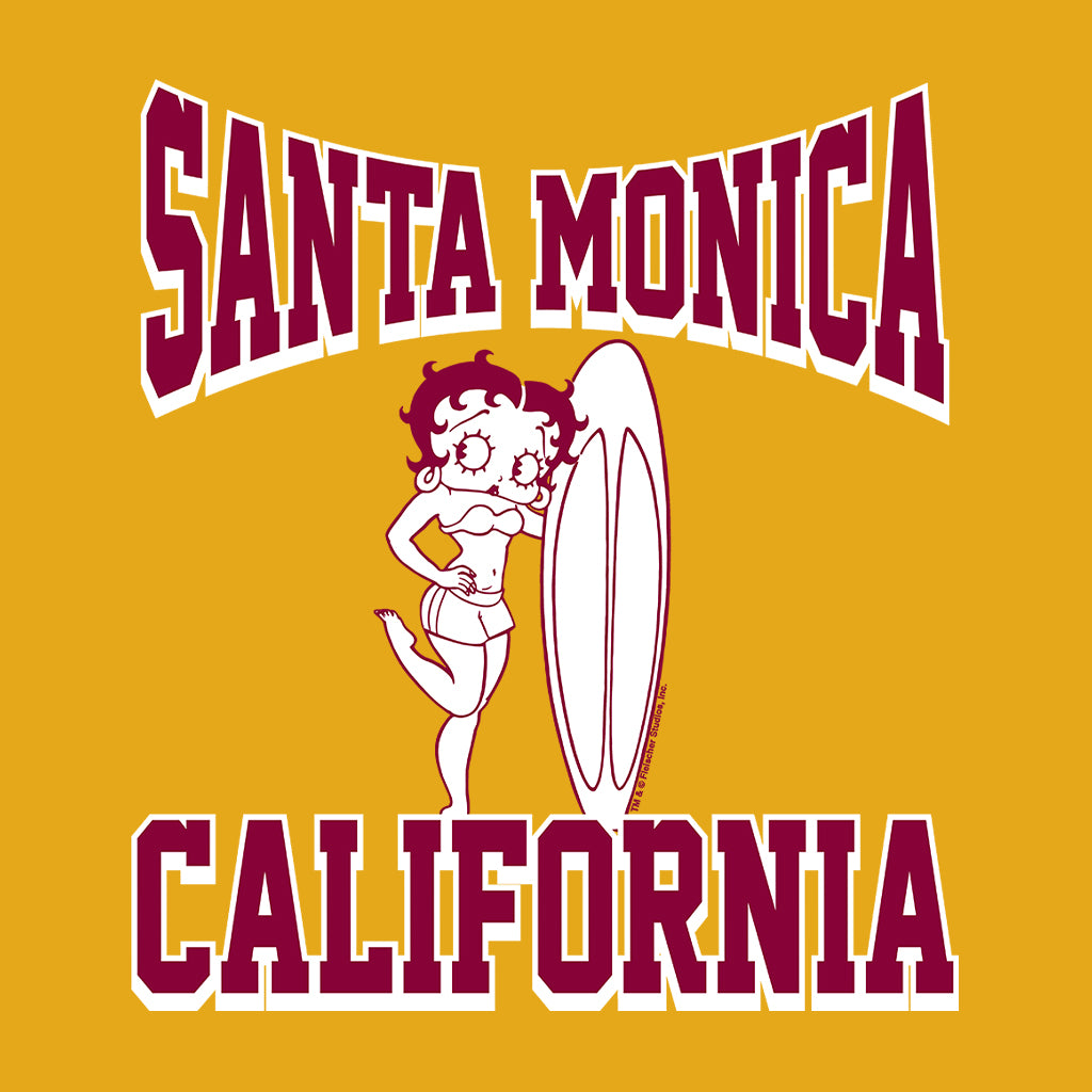 Betty Boop Santa Monica California Surf Women's T-Shirt