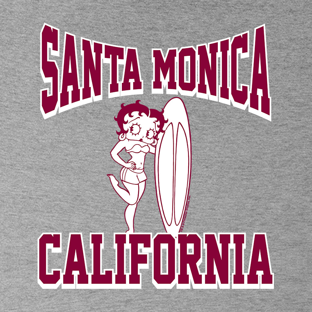 Betty Boop Santa Monica California Surf Men's Sweatshirt