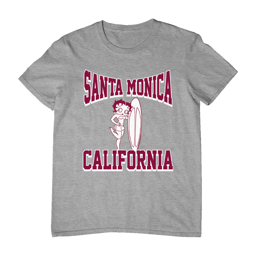 Betty Boop Santa Monica California Surf Men's T-Shirt