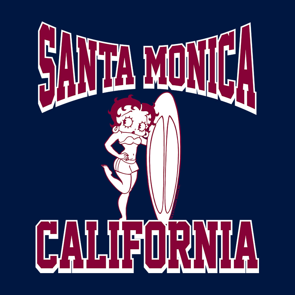 Betty Boop Santa Monica California Surf Men's Sweatshirt
