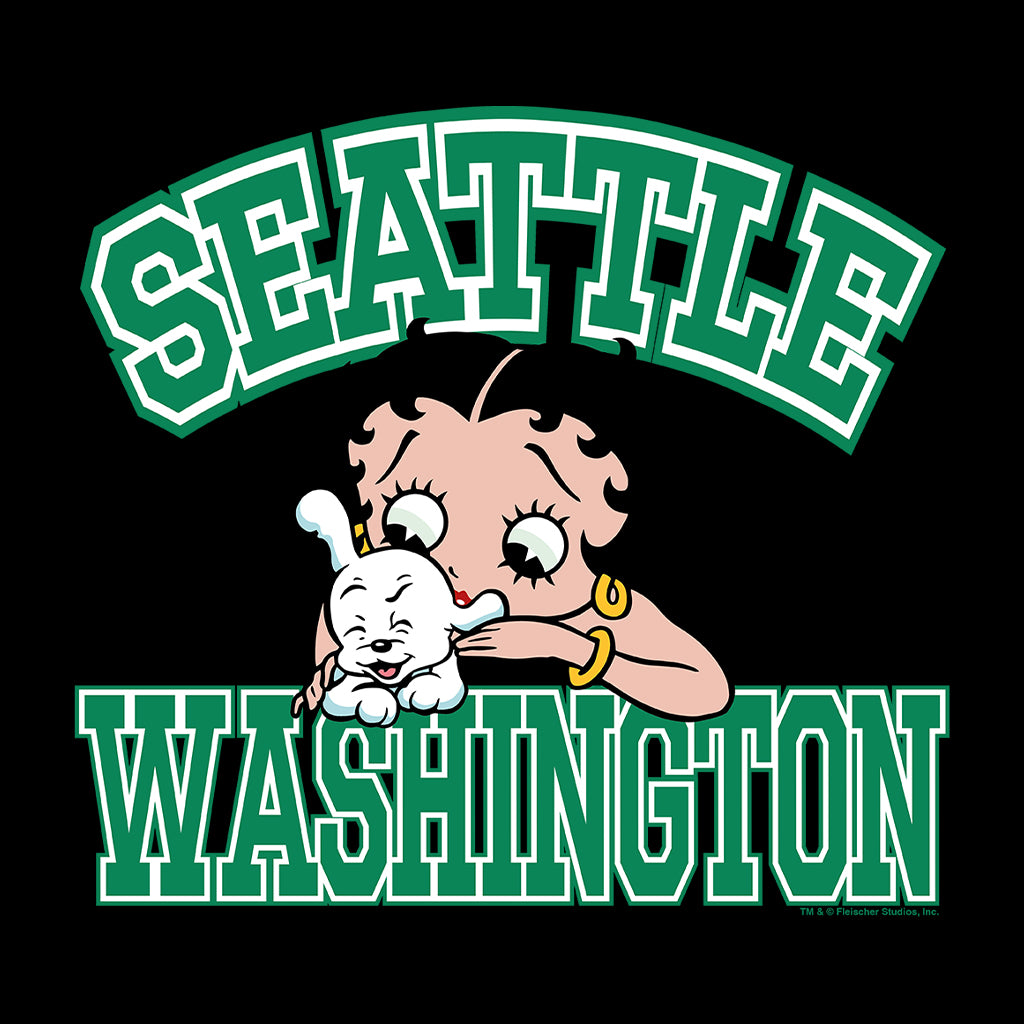 Betty Boop Pudgy Seattle Washington Women's Hooded Sweatshirt