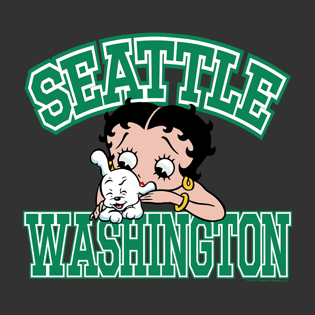 Betty Boop Pudgy Seattle Washington Kids T-Shirt