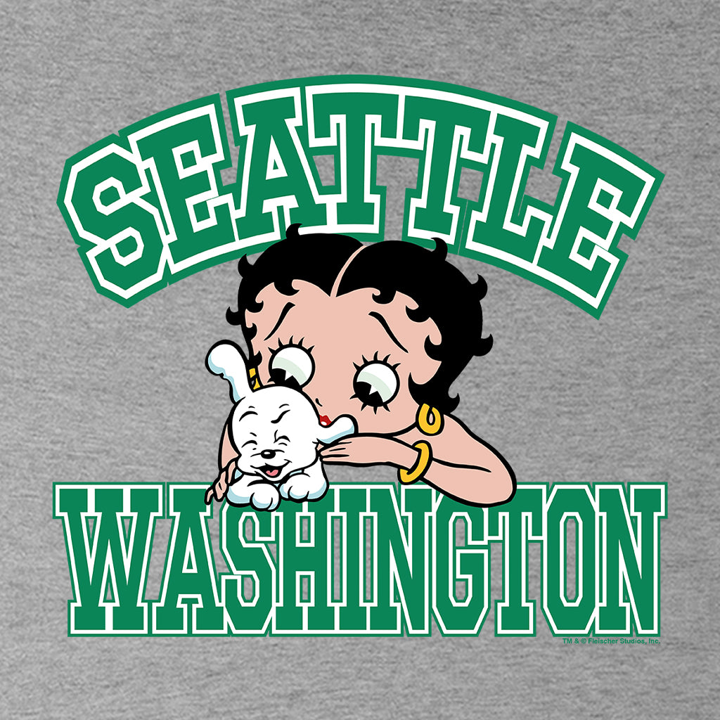 Betty Boop Pudgy Seattle Washington Kids T-Shirt