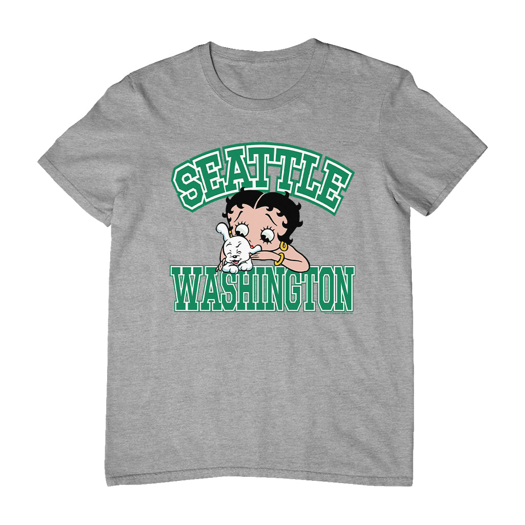 Betty Boop Pudgy Seattle Washington Men's T-Shirt