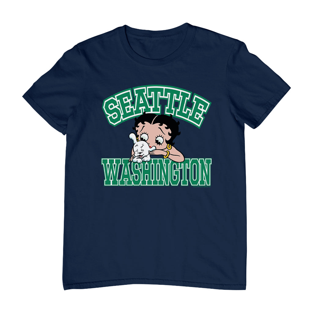 Betty Boop Pudgy Seattle Washington Men's T-Shirt
