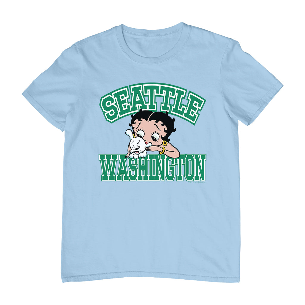 Betty Boop Pudgy Seattle Washington Men's T-Shirt